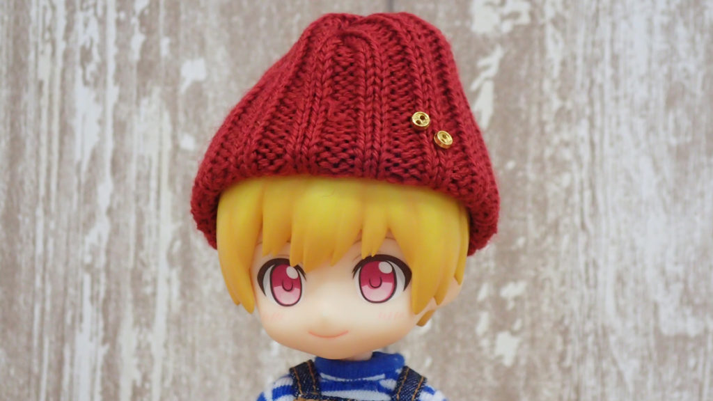ご確認用ニット帽を使ってみましたドール帽子