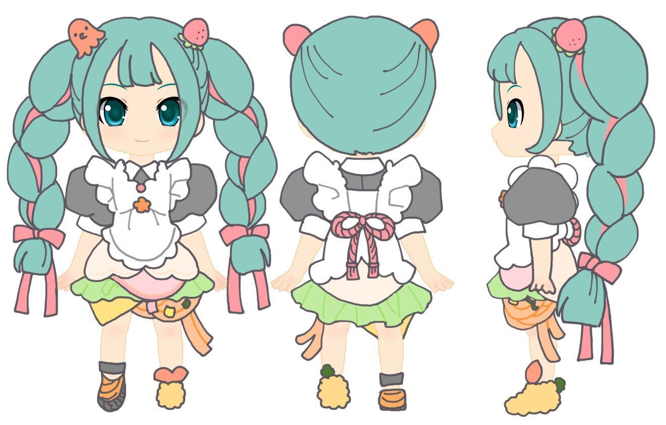 初音ミク】ねんどろいどどーるでデートコーデ考えてみた◎【デザイン 